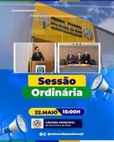 Câmara Municipal de Pau D’Arco do Piauí convida população para Sessão Ordinária.