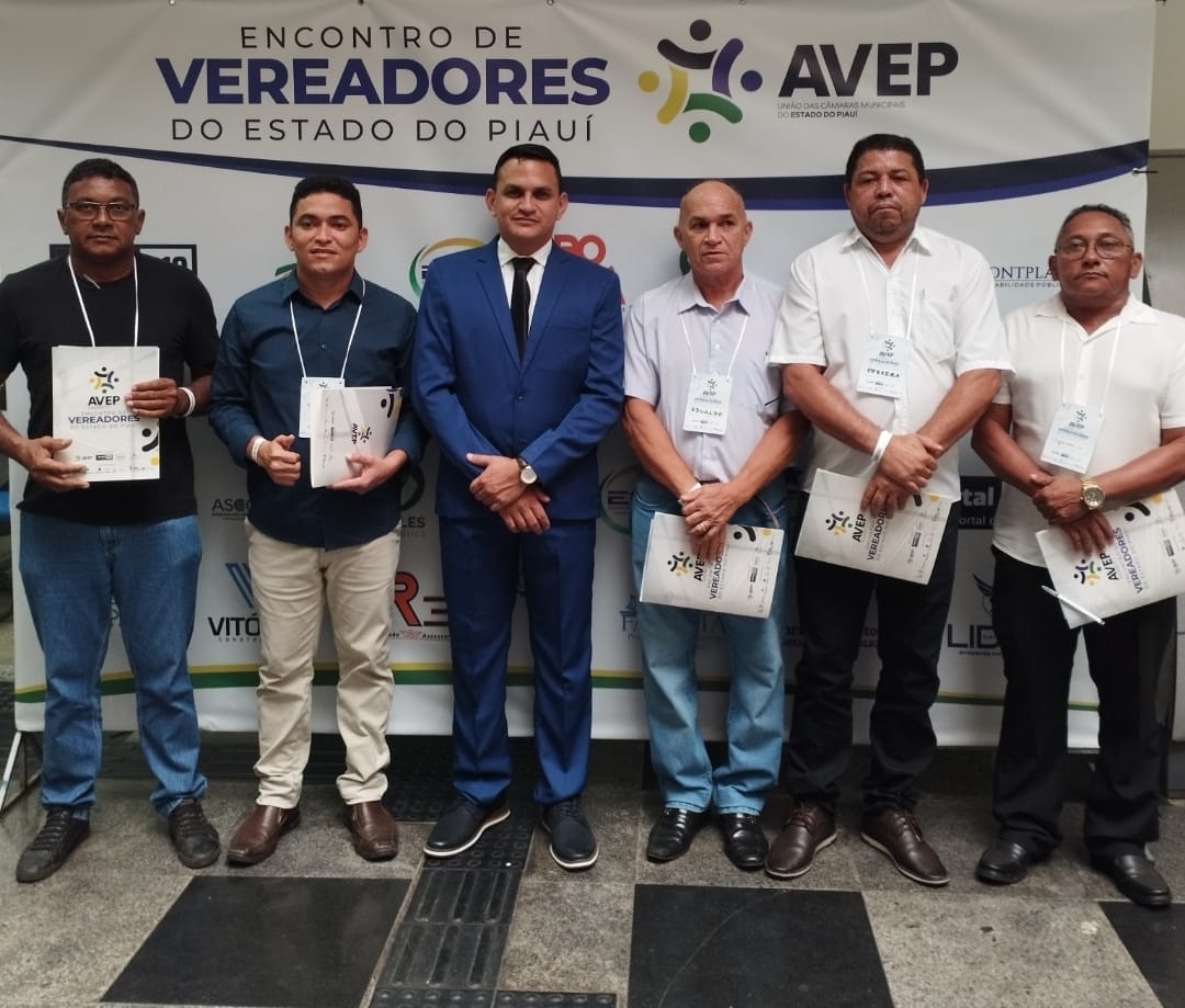 Vereadores de Pau D’Arco do Piauí participam do Encontro de Vereadores do Piauí 2025, promovido pelo TCE-PI e AVEP